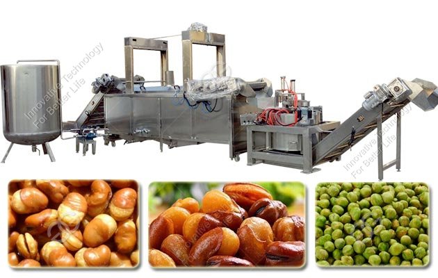 Continuous Broad Bean Frying Equipment Line