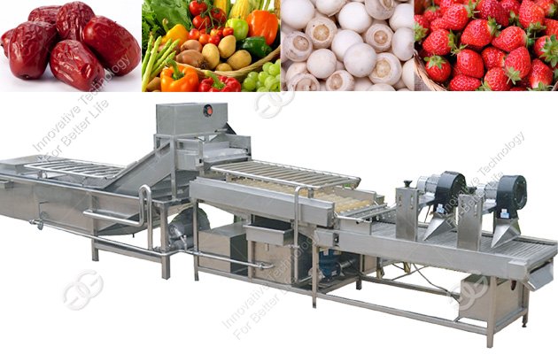 Fruit Vegetable Cleaning Drying Line
