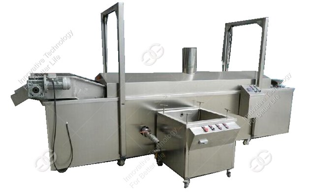 continuous fryer machine for snack