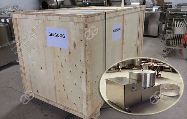 Oil removing machine sipped to America