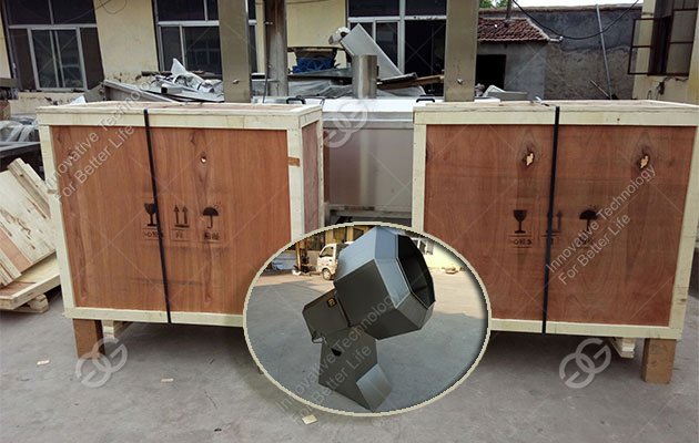 Nuts seasoning machine shipped to Nepal